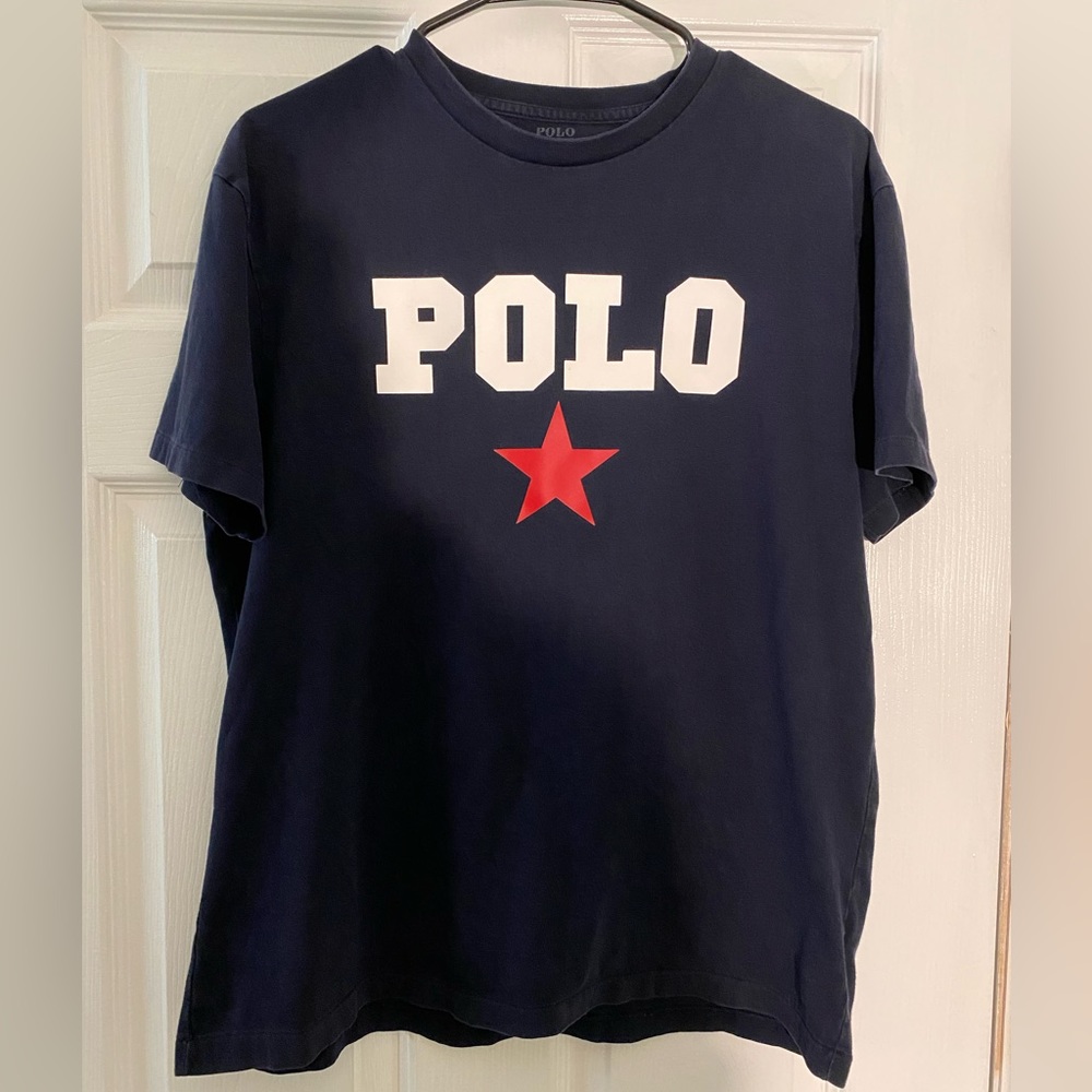 Polo Ralph Lauren Navy Blue Classic Fit Short Sleeve Tee Size Medium